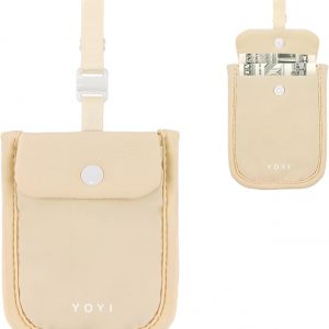 YOYI YOYI RFID Undercover Bra Wallet,Hidden Travel Pouch,Secret Stash Pocket – Credit Cards & Money & Valuables with Adjustable,Elastic Strap Suitable for All Bra Sizes