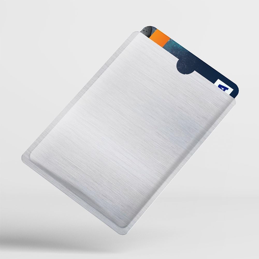 RFID Blocking Sleeve Anti Theft 4 Credit Card & 2 Passport Holder Wallet Pocket - Image 3