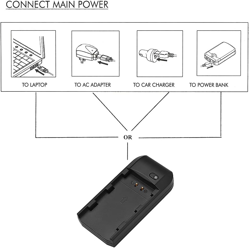 NP-FV5 PLUS Mini Portable Charger with Indicator Light USB Charging Cable, Green,Green - Image 7