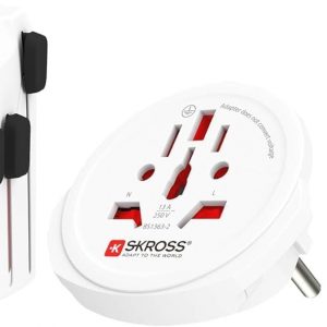 SKROSS 1.3025 PRO World + USB Travel Adaptor with USB Charging Port (2400 mA)