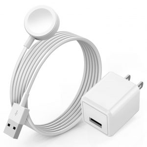 Watch Charger for Apple Watch Charger, Long 6.6FT iWatch Portable Wireless Fast Charging Cable Cord with USB Wall Charge Plug Adapter Block Compatible with Apple Watch Series 9/8/7/SE/6/5/4/3/2/1