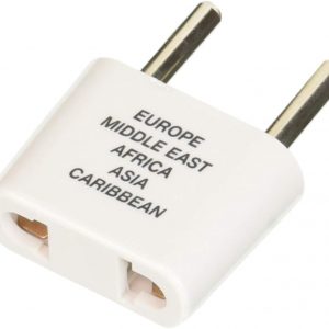 Conair Travel Plug Adapter, Universal Plug Adapters for Worldwide Travel by Travel Smart (Southern Europe, Middle East, Parts of Africa, Asia, & Caribbean)