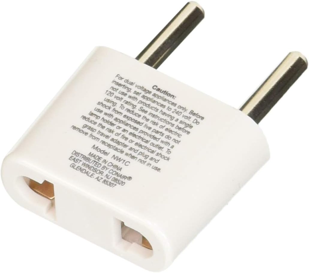 Conair Travel Plug Adapter, Universal Plug Adapters for Worldwide Travel by Travel Smart (Southern Europe, Middle East, Parts of Africa, Asia, & Caribbean) - Image 2