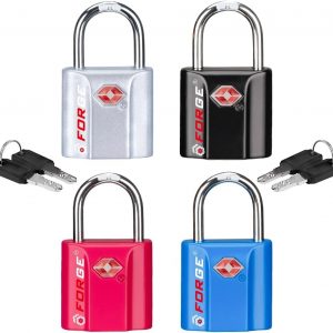 TSA Approved Luggage Locks, Ultra-Secure Dimple Key Travel Locks with Zinc Alloy Body
