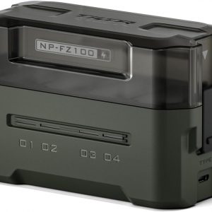 Tilta NP-FZ100 Portable Charging Station – Green | Charge 4 Batteries w/USB-C PD 45W Fast Charge | Safe for A6600, A6700, A7C, A7III, A7IV, A7RIII/IV, A7S Il, FX3,FX30,A1,ZV-E1