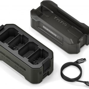 Tilta NP-FZ100 Portable Charging Station – Green | Charge 4 Batteries w/USB-C PD 45W Fast Charge | Safe for A6600, A6700, A7C, A7III, A7IV, A7RIII/IV, A7S Il, FX3,FX30,A1,ZV-E1