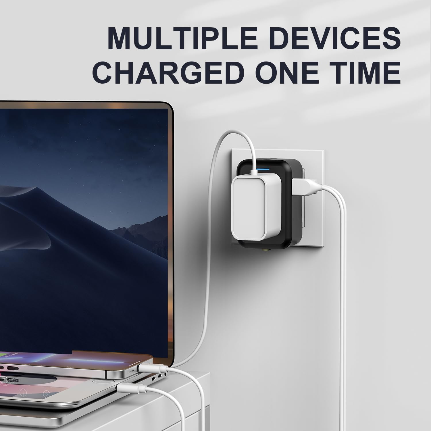 Universal Travel Adapter with USB C, International Power Plug Adapter All in One Worldwide Travel Adapter Power Converters Wall Charger AC Power Plug Adapter USB Type C Charger for USA EU UK AUS - Image 5