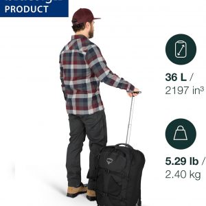 Osprey Farpoint Men’s Wheeled Travel Pack 36L, Muted Space Blue