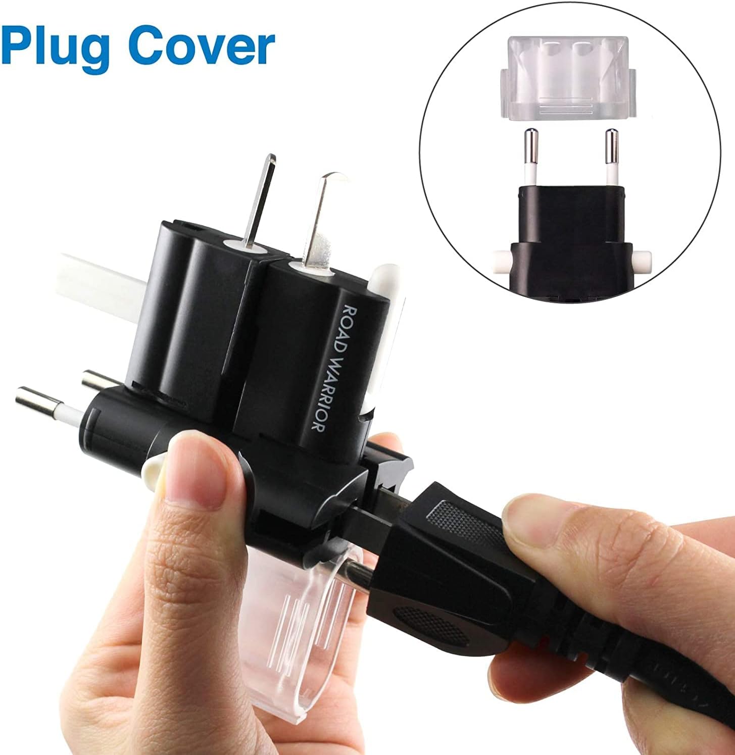 ROAD WARRIOR Universal Travel Plug Adapter Europe/UK/Australia/USA/India/China Compact Does Not Convert Voltage RW101BK Black - Image 8