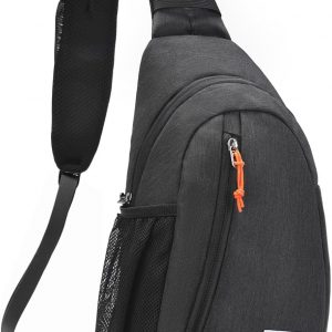 HALOVIE Anti Theft Crossbody Sling Bag RFID Travel Sling Backpack Lightweight Hiking Shoulder Chest Bag for Walking Work