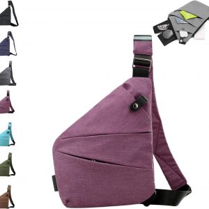 Anti Theft Travel Bag,Anti Theft Crossbody Bag, Sling Bag Travel Crossbody Bag for Women Men