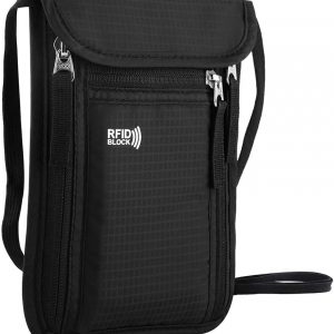 Travel Pouch Neck Wallet Family Passport Holder Organizer Case with RFID Blocking