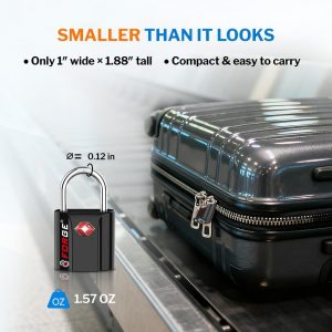 TSA Approved Luggage Locks, Ultra-Secure Dimple Key Travel Locks with Zinc Alloy Body