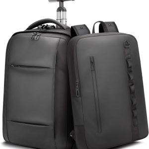 2-in-1 Detachable Carry On Rolling Backpack – Splits into Two Bags for Travel, 50L Wheeled Backpack with 17.3″ Padded Laptop Sleeve, USB Charging Ports, TSA Lock, Waterproof Luggage Suitcase