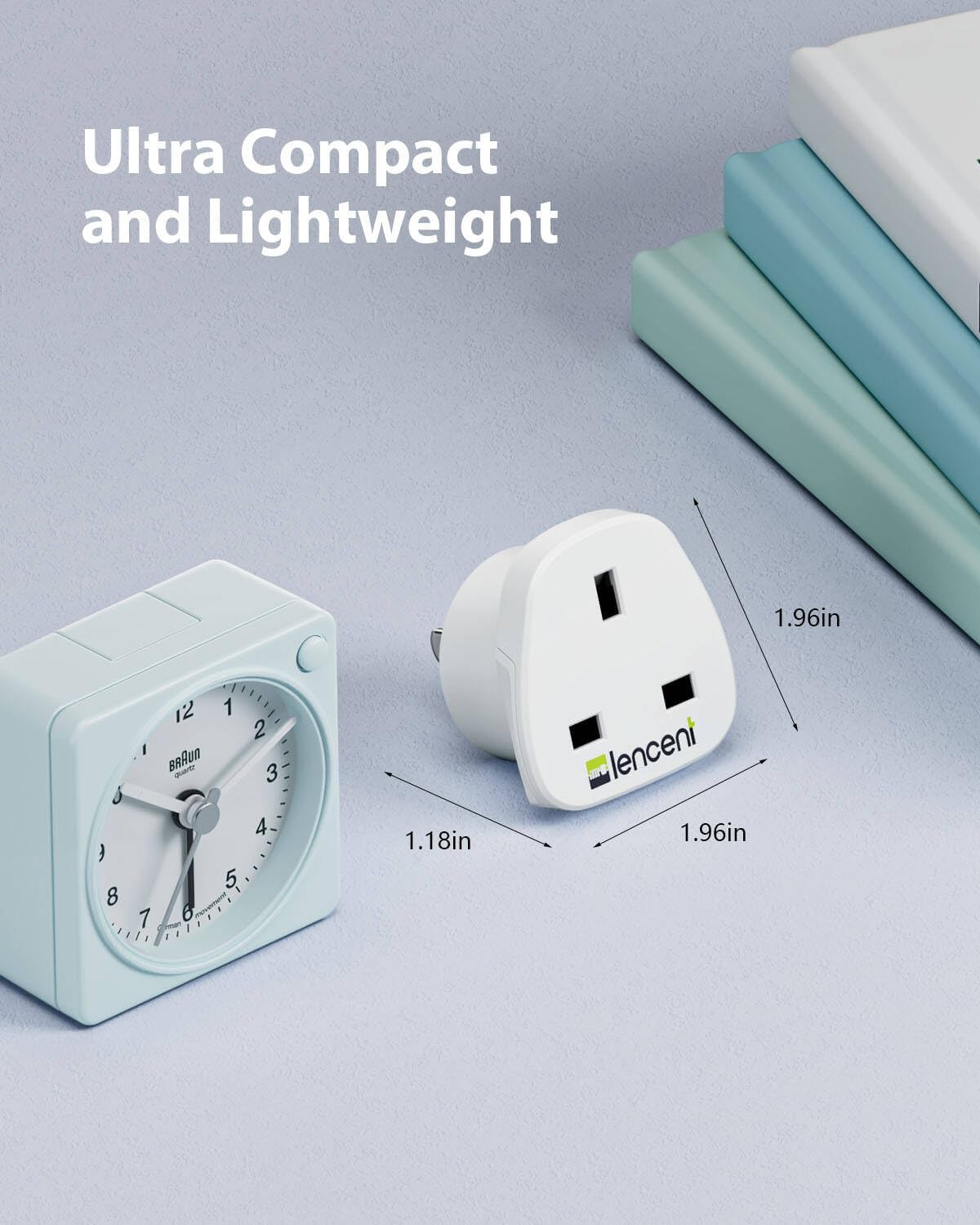 LENCENT UK to US America Plug Adapter, 2 Pack Grounded USA Visitors Travel Converter, Converts All Type G Plugs from United Kingdom UK Singapore Malaysia UAE Ireland Malta Hongkong and etc. (Type B) - Image 6