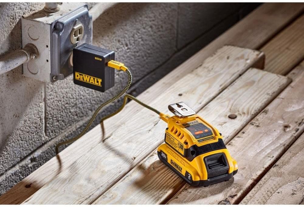 DEWALT Battery Charger and USB Wall Charging Kit (DCB094K) - Image 4