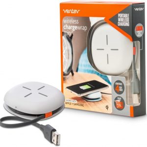 Ventev Wireless Chargewrap Mini, Qi Certified Charger for Most Wireless-Enabled Devices (WCWMINIVNV)
