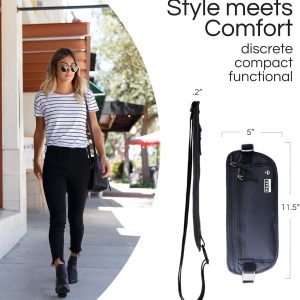 Peak Gear Travel Money Belt. Premium Quality Travel Wallet with RFID Blocking Fabric to Protect Credit Cards, Passports and Documents. Exclusive Theft Protection and 2 Recovery Tags | Gray