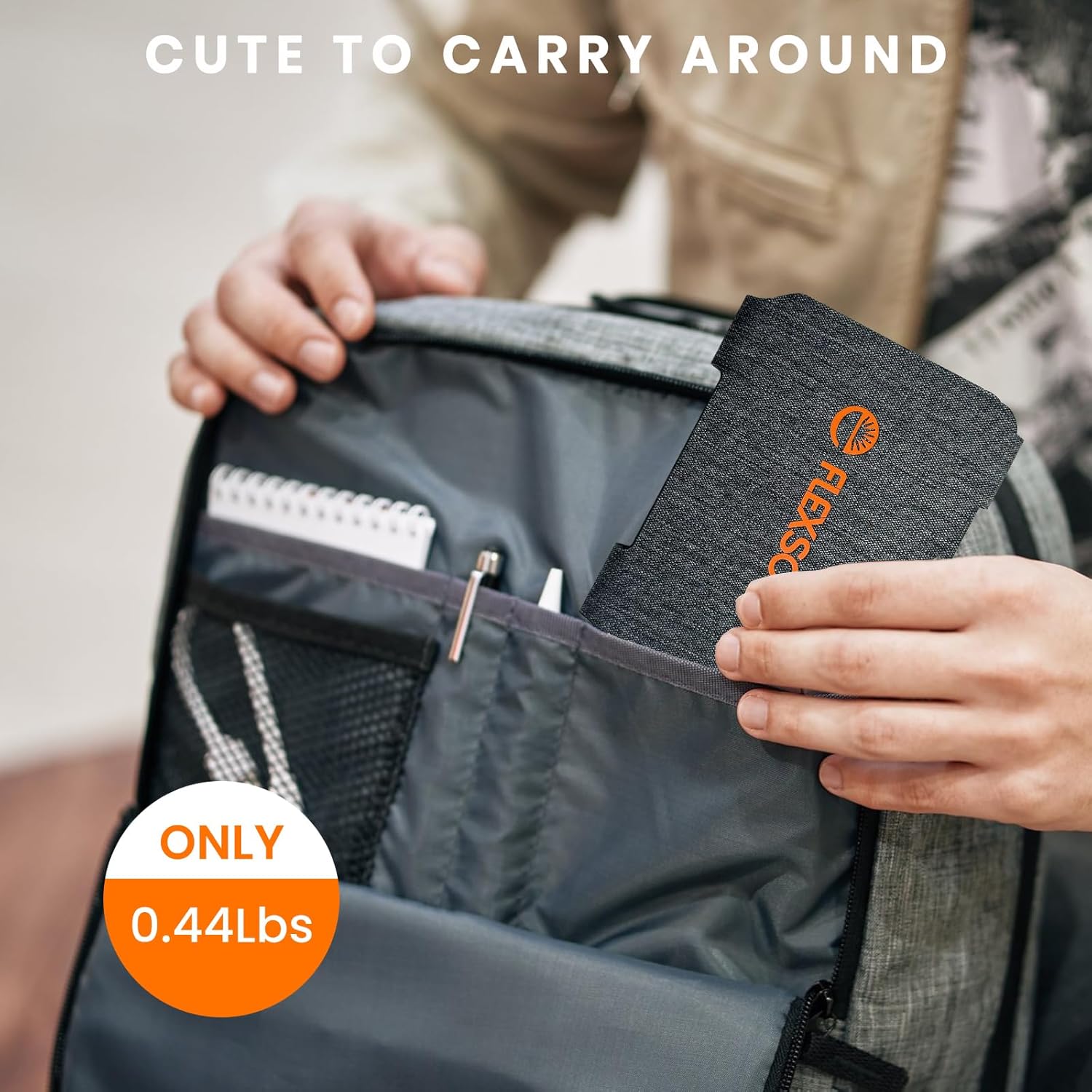 FlexSolar 10W Foldable Solar Chargers 5V USB Small Power Emergency Portable 4 Folds Panels IP67 Waterproof Camping Hiking Backpacking for Phones Flashlight Watches Small Power Banks Battery Packs - Image 5