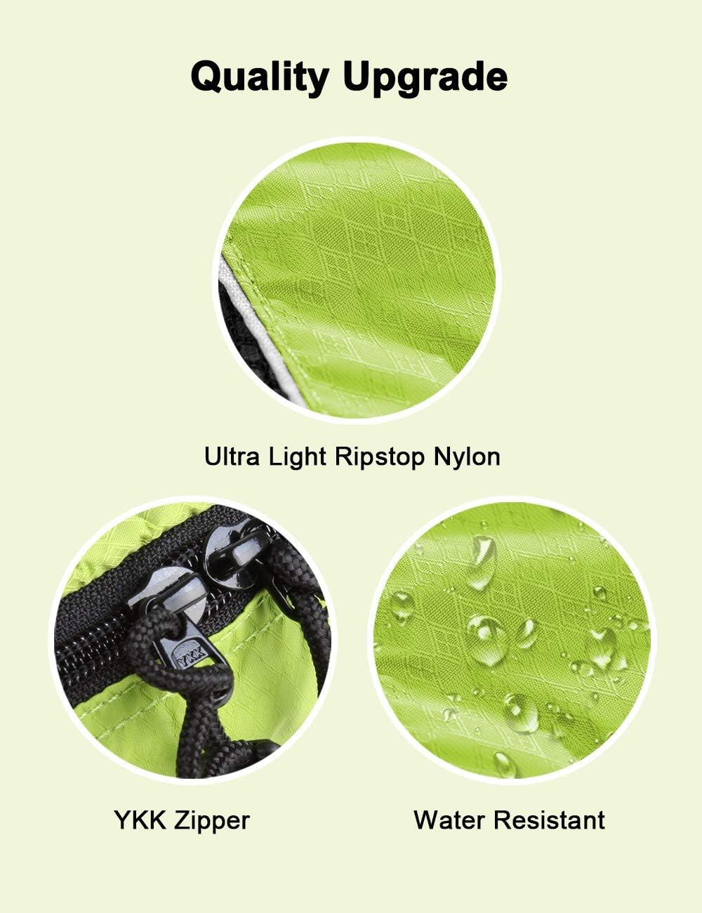 GOX Ultra Light 5 piece Packing Cubes Travel Luggage Organizer 1 Large 2 Medium 2 Small - Image 5