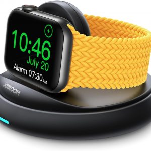 JOYROOM for Apple Watch Charger Stand,Portable Magnetic iwatch Charger with Cord, Foldable Fast Apple Watch Charging Stand for Apple Watch Series10/9/8/7/6/5/4/3/2,Ultra/2,SE,[Nightstand Mode],Black