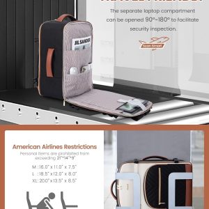 LOVEVOOK 40L Travel Backpack for Women & Men, TSA Personal Item Travel Bag Fits 18″ Laptop with 3 Packing Cubes, Airline Approved Large Weekender Waterproof Carry on Backpack for Airplanes