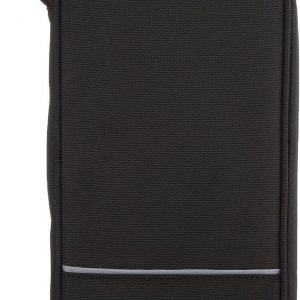 Amazon Basics RFID-blocking Passport Wallet, Passport Holder for Travel, 100% Nylon Material with Durable Zipper Closure, Zippered Pockets, Slots for Cards, 10″x5″, Black, Solid