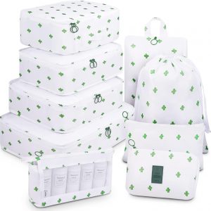 Mossio 9 Set Packing Cubes with Shoe Bag & Electronics Bag – Luggage Organizers Suitcase Travel Accessories