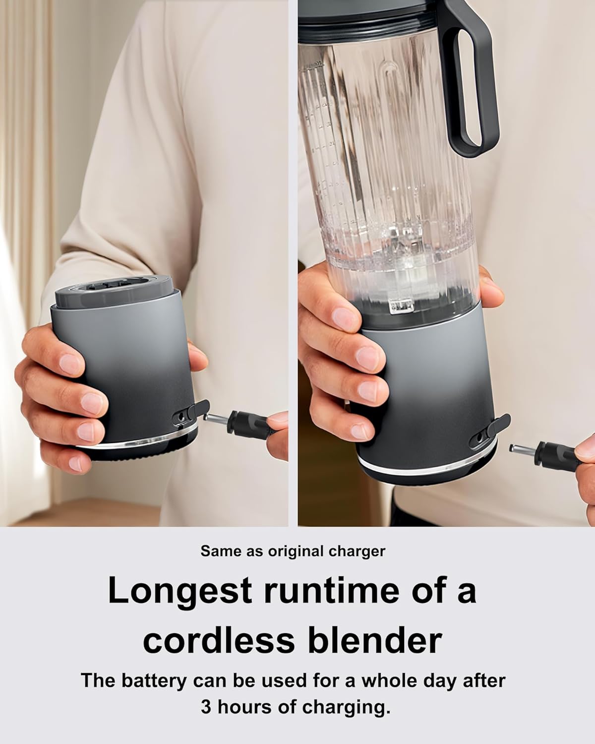 Charger for Ninja Blast Max Portable Blender, Charging Cord Compatible with Ninja Blast Max BC251 Portable Blender, Personal Smoothies, BC251 - Image 4