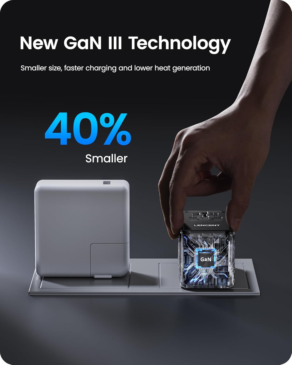 LENCENT 120W Universal Travel Adapter, GaN International Travel Adapter with 3 USB-C 1 USB-A Ports, Worldwide Fast Charger for Cameras Phones, All in One Power Converter for USA EU UK AUS Black - Image 4