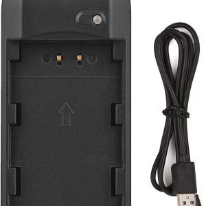 NP-FV5 PLUS Mini Portable Charger with Indicator Light USB Charging Cable, Green,Green