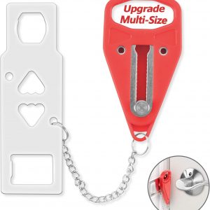 AceMining Portable Door Lock Home Security Door Lock Travel Lockdown Locks for Additional Safety and Privacy Perfect for Traveling Hotel Home Apartment College