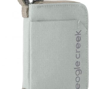 Eagle Creek Stash RFID Wallet – Slim Travel Wallet with RFID Blocking – Secure Passport, Cards & Cash – Lightweight, Water-Resistant Nylon – Zipper Closure – Unisex Design – Storm Grey