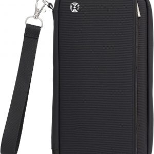 WALNEW Passport Holder Travel Family for 10, RFID-Blocking Wallet and Document Organizer Passports with Zipper, for Cards, Boarding Passes, Money, Tickets, Travel Essentials, Black