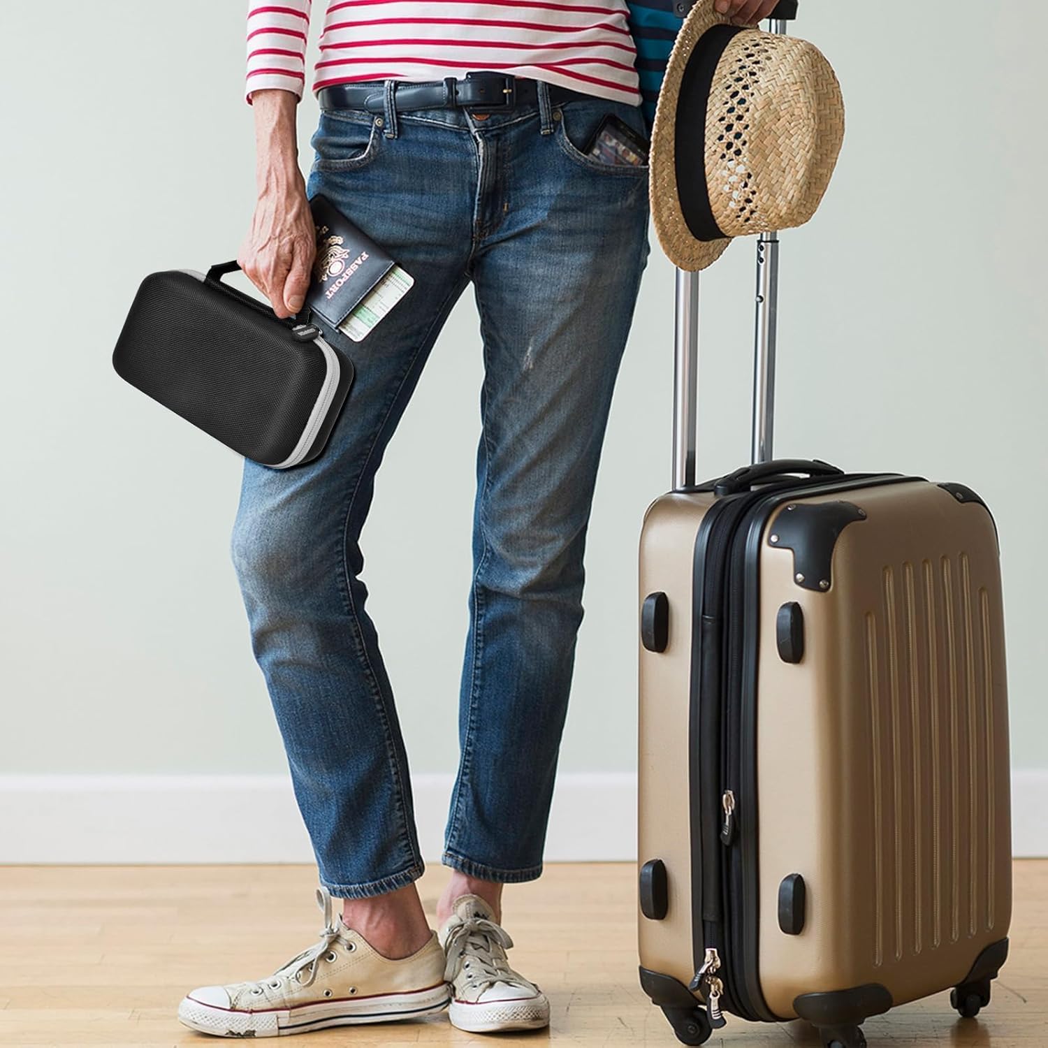 Case Compatible with Anker Prime Power Bank 26250, 27650, 20100, 25000mAh & Charging Base, Storage Travel Holder for Anker Laptop 737 Portable Chargers Prime USB C Cable, Adapter (Box Only)-Black - Image 5