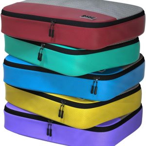 Large Packing Cubes for Travel – 5pc Packing Cubes for Suitcases – Lightweight Luggage Organizer Bags