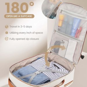 LOVEVOOK 40L Travel Backpack for Women Men,Waterproof Airline Approved Carry On Luggage Travel Essentials,TSA Carry On Backpack Personal Item Travel Bag Suitcase with 3 Packing Cubes,Weekender,Daypack