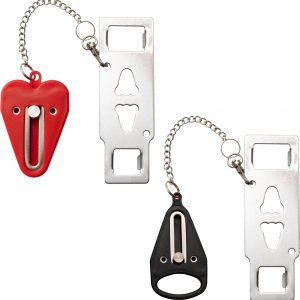 Sleep EZ Portable Door Lock – Set of 2 Travel Door Locks for Hotel Room, B & B, or Dorm Room Security – Portable, Ultra Secure Dorm Lock