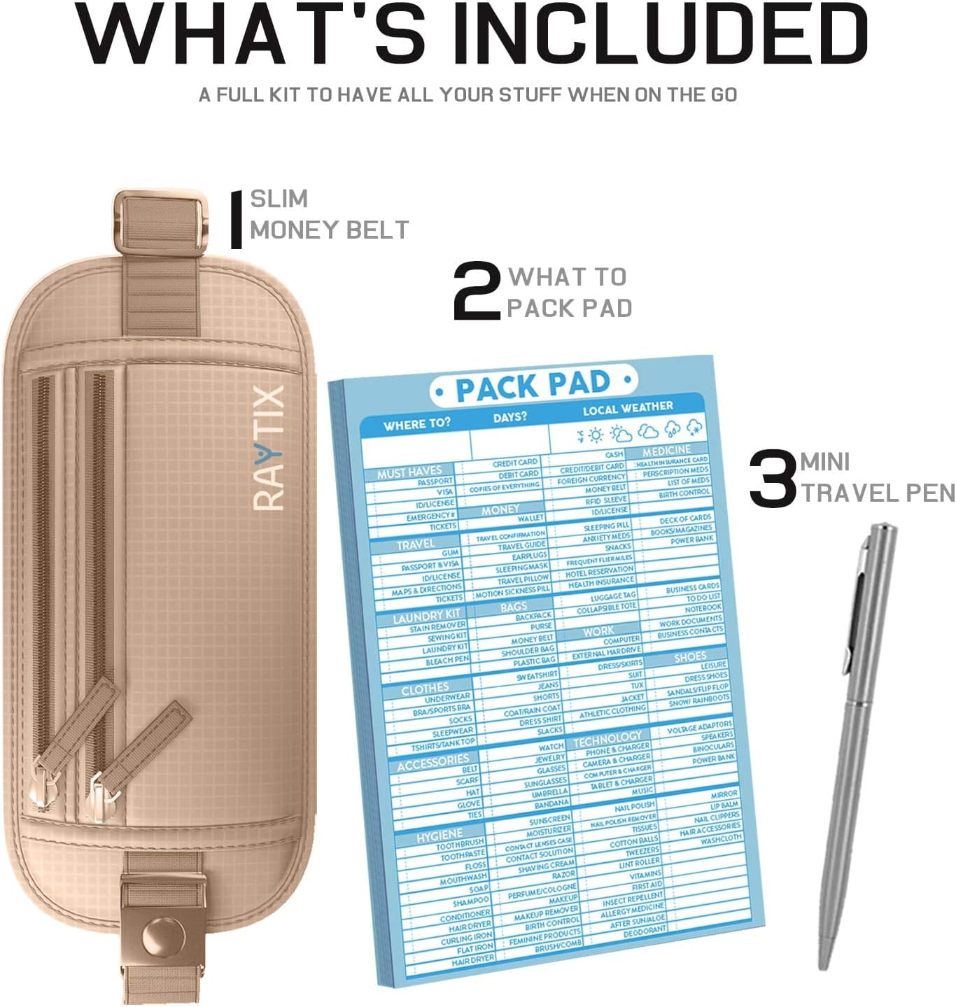 Money Belt For Travel Wallet Belt Passport Holder Travel Pouch to Protect You With RFID Transmissions –Secure, Hidden - Image 2