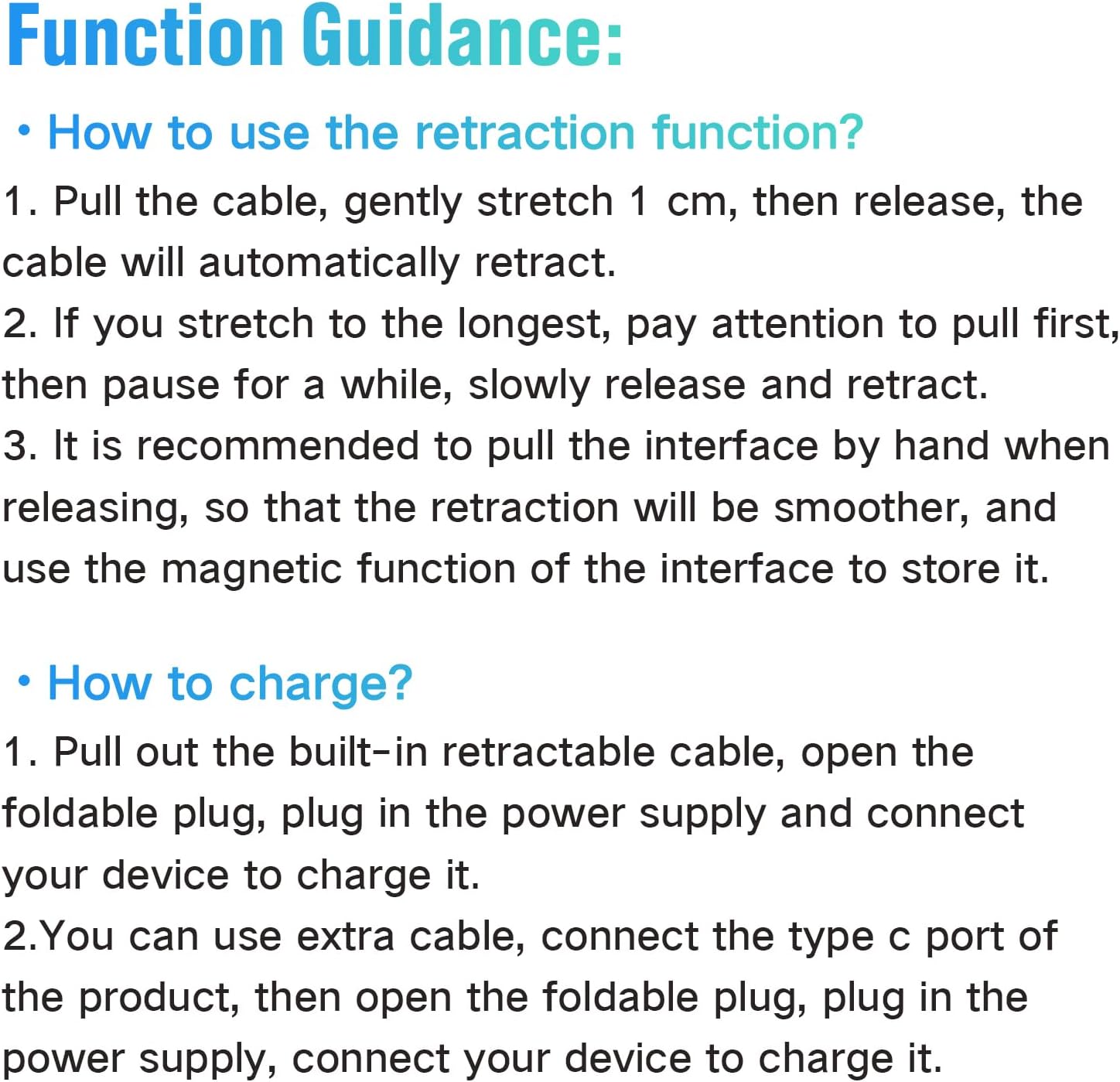 Retractable Wall Charger, 35W PD Fast Charger Block with Type C Retractable Cable (31.5 inch) and Type C Ports, Portable Charger Adapter for iPhone 17/16/15 Pro Max/Galaxy/Pixel & More - Image 9