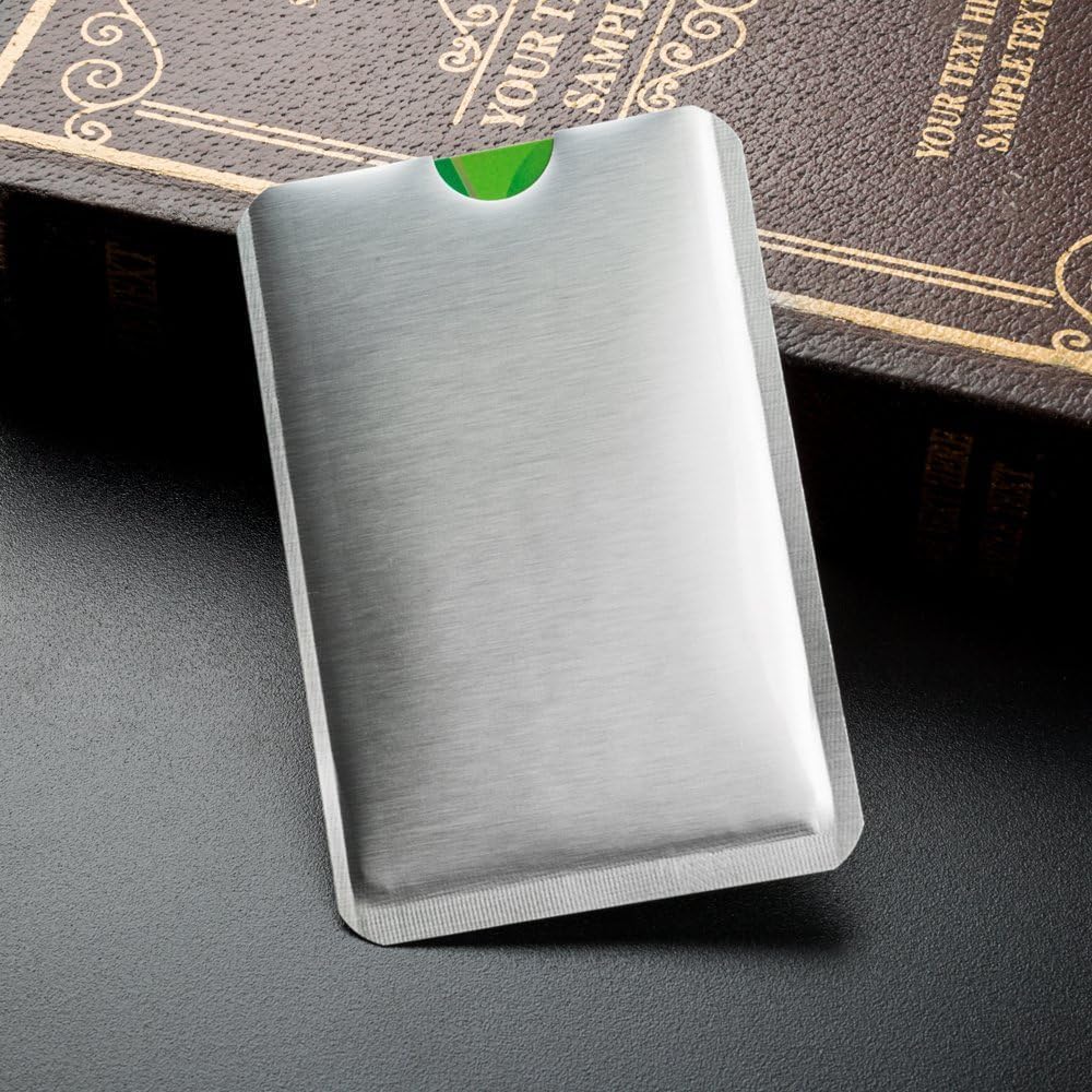 RFID Blocking Sleeve Anti Theft 4 Credit Card & 2 Passport Holder Wallet Pocket - Image 5