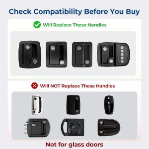 ONNAIS RV Door Lock Replacement – Full-Metal RV Keyless Entry Door Lock with 10 Digits Keypad, Dual-Door Remote Control and Backup Key. Fits Most RVs for Secure and Convenient Travel.