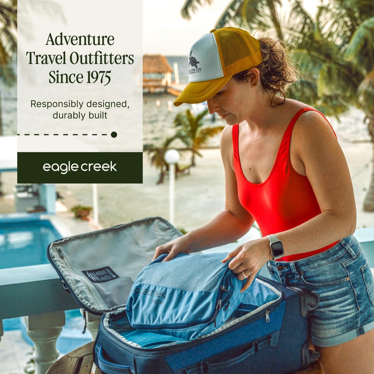 Eagle Creek Pack-It Reveal Cube Set - Packing Cubes for Compartmentalizing Luggage - Durable - Ultra-Lightweight - Water-Resistant - Easy Grab Zipper Pull - Mesh Windows - Blue Dawn - XS/S/M - Image 7