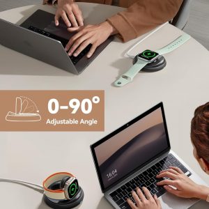 JOYROOM for Apple Watch Charger Stand,Portable Magnetic iwatch Charger with Cord, Foldable Fast Apple Watch Charging Stand for Apple Watch Series10/9/8/7/6/5/4/3/2,Ultra/2,SE,[Nightstand Mode],Black