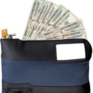 Master Lock Money Bag with Key Lock and Zipper for Cash, 11-1/2 in. Long Locking Portable Travel Money Pouch Protects Passports, Valuables, 7120D