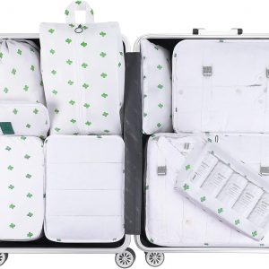 Mossio 9 Set Packing Cubes with Shoe Bag & Electronics Bag – Luggage Organizers Suitcase Travel Accessories