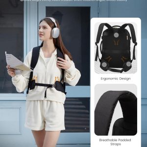 LOVEVOOK Travel Backpack For Women & Men with Waist Strap,40L Waterproof Carry On Backpack Luggage Travel Essentials Flight Approved,TSA Personal ltem Travel Bag Weekender Daypack with 3 Packing Cubes