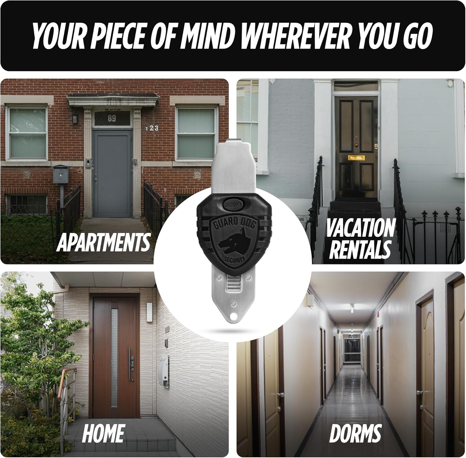 Guard Dog Security Blocklock Portable Door Lock, Hotel Door Locks for Travelers Security, Tough, Durable, Apartment Door Security, Home Security, Travel Essentials, Easy to Use - Image 6