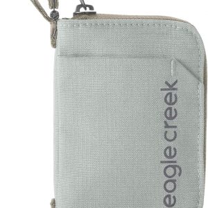 Eagle Creek Stash RFID Wallet – Slim Travel Wallet with RFID Blocking – Secure Passport, Cards & Cash – Lightweight, Water-Resistant Nylon – Zipper Closure – Unisex Design – Storm Grey