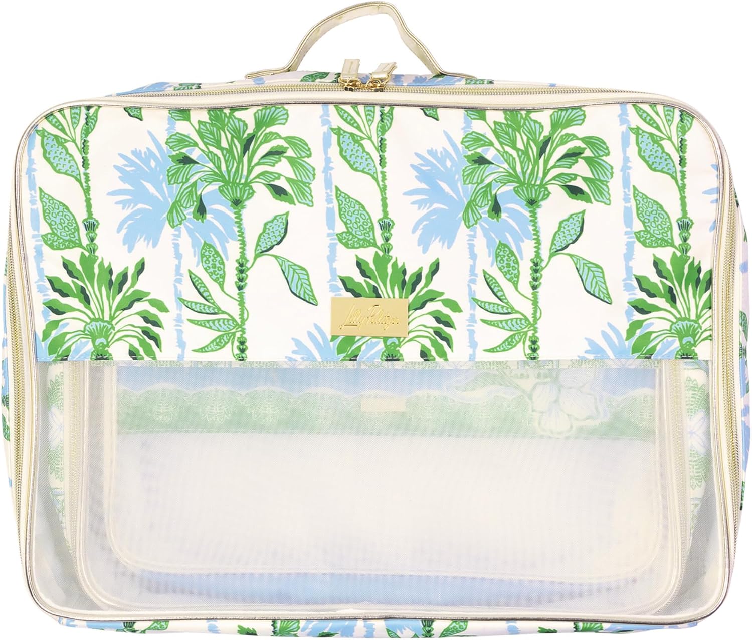 Lilly Pulitzer Packing Cubes Set of 3, Small, Medium & Large Suitcase Organizers, Travel Must Haves for Luggage (Swayin in the Breeze) - Image 3